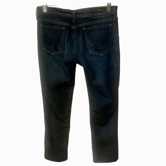 CITIZENS OF HUMANITY Ava Low Rise Straight Dark Denim Jeans - Picture 9 of 15